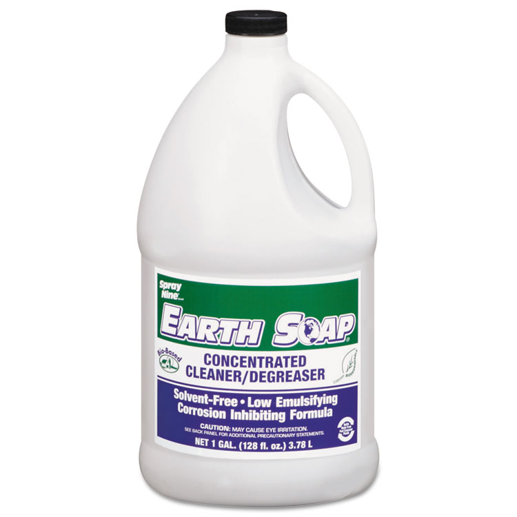 Spray Nine Earth Soap Concentrated Cleaner/Degreaser, 1 gal Bottle, 4/Carton (ITW27901)