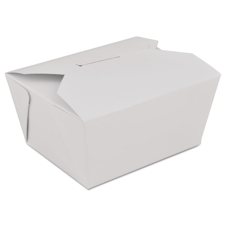SCT ChampPak Retro Carryout Boxes, #1, 4.38 x 3.5 x 2 5, White, Paper, 300/Carton (SCH0771)