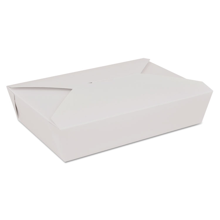 SCT ChampPak Retro Carryout Boxes, #2, 7.75 x 5 5 x 1 88, White, Paper, 200/Carton (SCH0772)