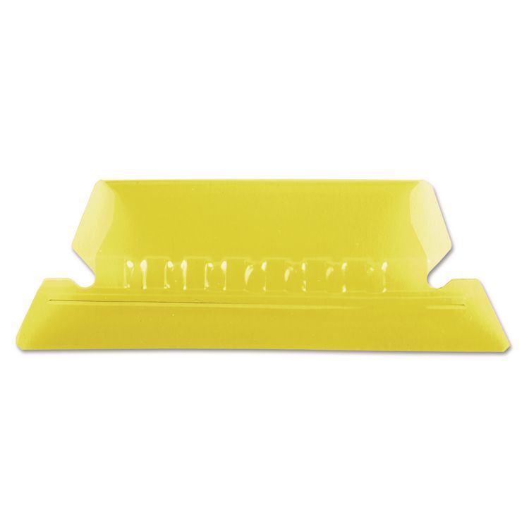 Pendaflex Transparent Colored Tabs For Hanging File Folders, 1/5-Cut, Yellow, 2" Wide, 25/Pack (PFX42YEL)