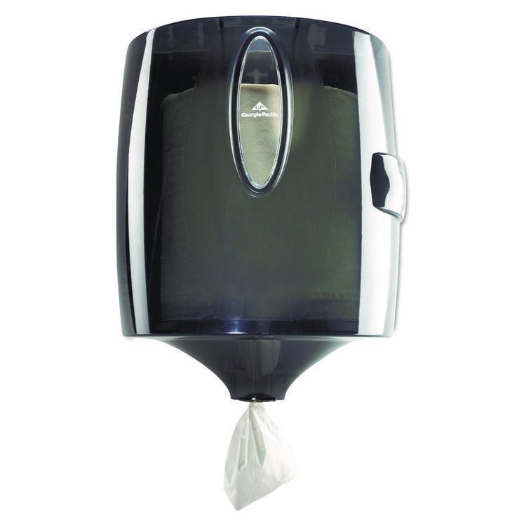 Georgia Pacific Professional Center-Pull Paper Towel Dispenser, 9.9 x 10 x 10.5, Translucent Smoke (GPC54050)
