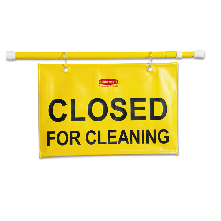 Rubbermaid Commercial Site Safety Hanging Sign, 50 x 1 x 13, Yellow (RCP9S15YEL)