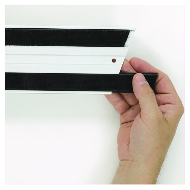 Rubbermaid Commercial Hook and Loop Replacement Strips, 1.1" x 18", Black (RCPQ180BLACT)