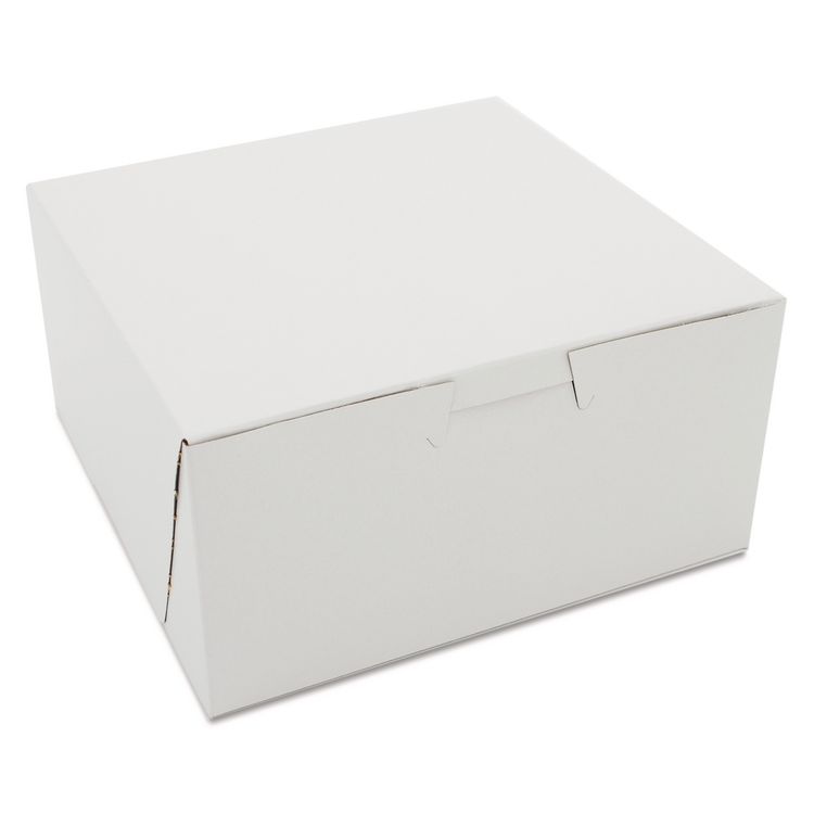 SCT White One-Piece Non-Window Bakery Boxes, 6 x 6 x 3, White, Paper, 250/Carton (SCH0905)