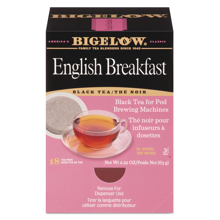 Bigelow English Breakfast Tea Pods, 1.90 oz, 18/Box (BTC009906)