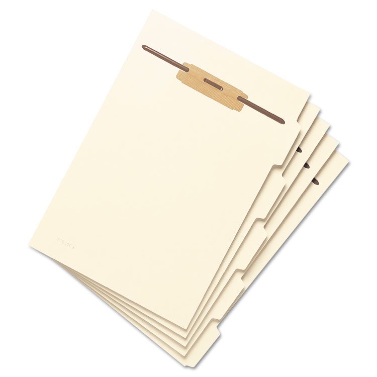 Smead Stackable Folder Dividers with Fasteners, Convertible End/Top Tab, 1 Fastener, Letter Size, Manila, 4 Dividers/Set, 50 Sets (SMD35605)