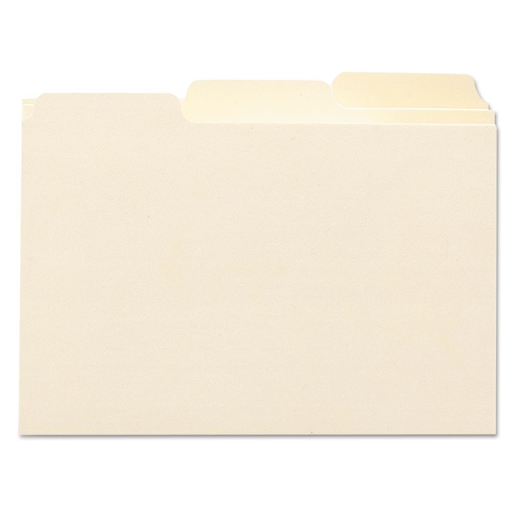 SMD56030 - Smead Manila Card Guides, 1/3-Cut Top Tab, Blank, 4 x 6, Manila, 100/Box (SMD56030)