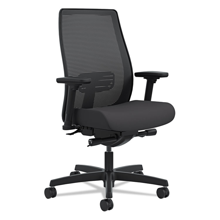 HON Endorse Mesh Mid-Back Work Chair, Supports Up to 300 lb, 17.5" to 21.75" Seat Height, Black (HONLWIM2ACU10)