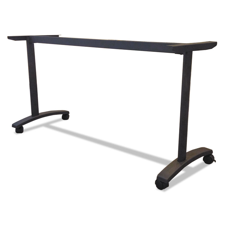 Alera Alera Valencia Series Training Table T-Leg Base, 54w x 19.75d x 28.5h, Black (ALEVA7476BK)