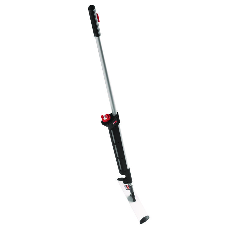 Rubbermaid Commercial HYGEN Pulse Microfiber Spray Mop System, 17" Wide Microfiber Head, 52" Black Plastic Handle (RCP1863884)
