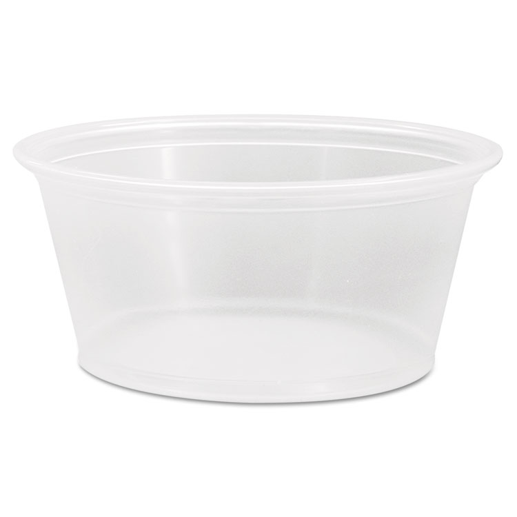 Dart Conex Complements Portion/Medicine Cups, 3.25 oz, Plastic, Clear, 125/Bag, 20 Bags/Carton (DCC325PC)