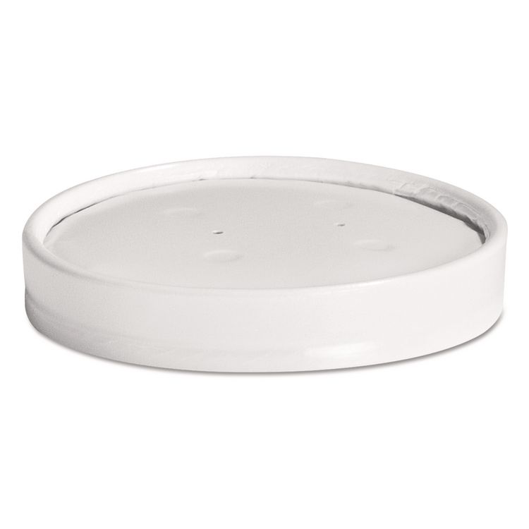 Chinet Vented Paper Lids, Fits 8 oz to 16 oz Hot Cups, White, 25/Sleeve, 40 Sleeves/Carton (HUH71870)