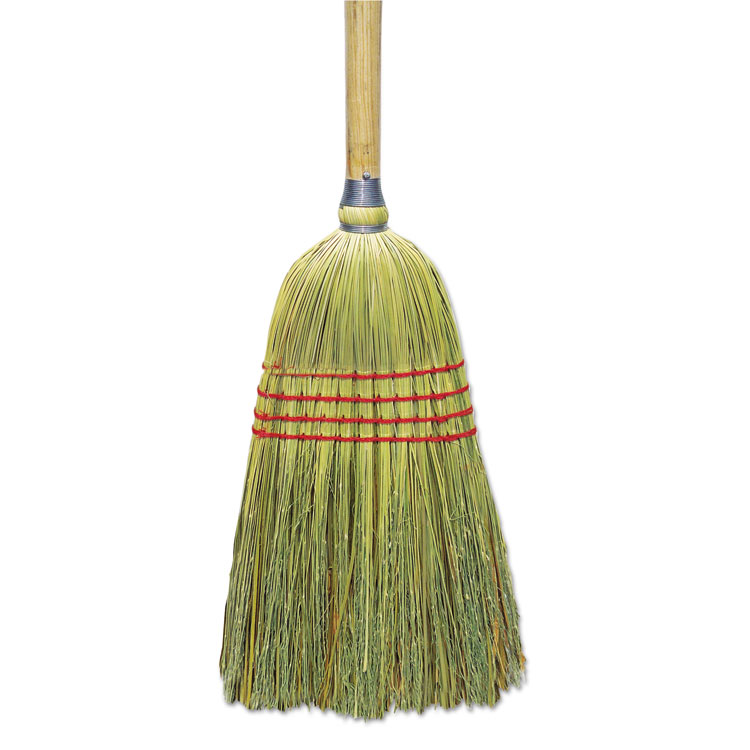 Boardwalk Upright Corn/Fiber Broom, 56" Overall Length, Natural, 6/Carton (BWKBR10012)