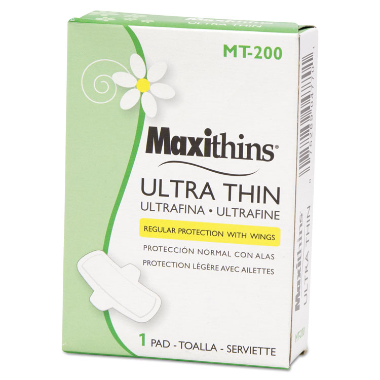 HOSPECO Maxithins Vended Ultra-Thin Pads, 200/Carton (HOSMT200)