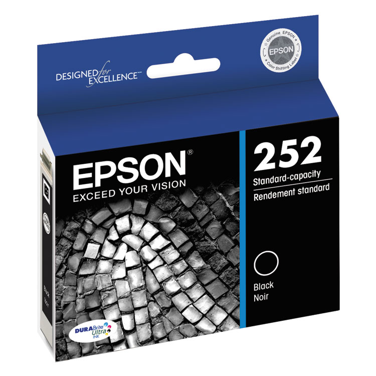Epson T252120-S (252) DURABrite Ultra Ink, Black (EPST252120S)