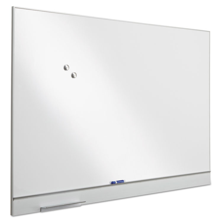 Iceberg Polarity Magnetic Dry Erase White Board, 72" x 46", White Surface, Satin Aluminum Frame (ICE31260)