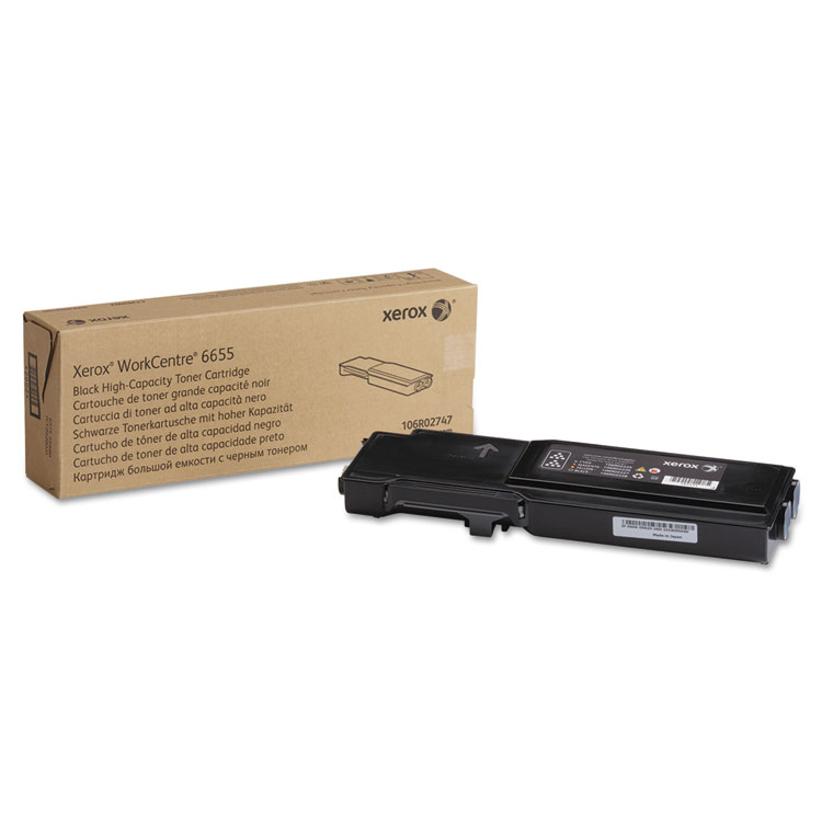 Xerox 106R02747 Toner, 12,000 Page-Yield, Black (XER106R02747)