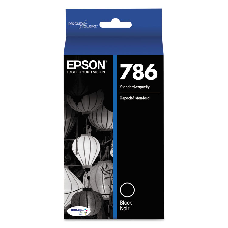 Epson T786120-S (786) DURABrite Ultra Ink, Black (EPST786120S)