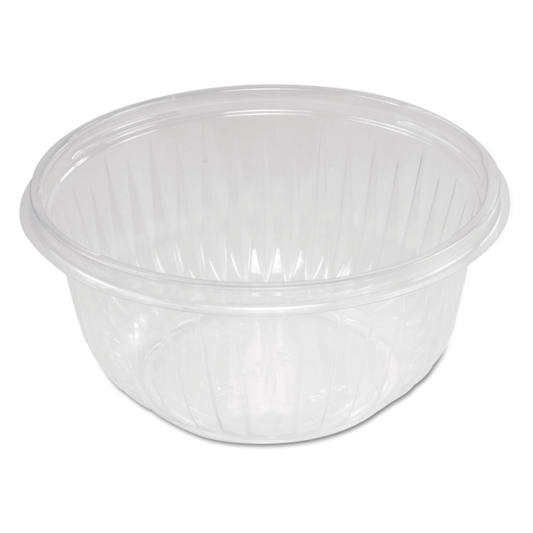 Dart PresentaBowls Clear Bowls, 16 oz, Plastic, 63/Bag, 8 Bags/Carton, 504 Bowls/Carton (DCCC16B)