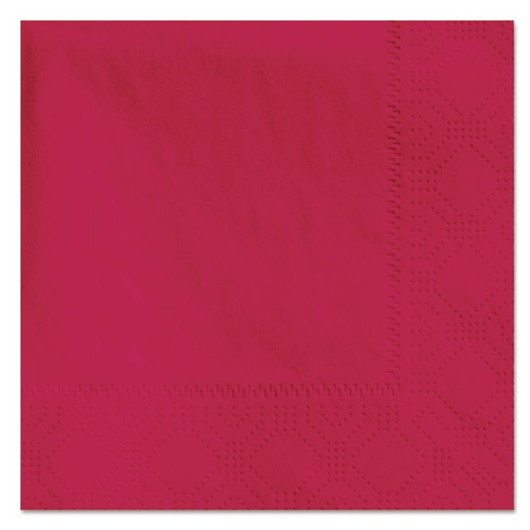 Hoffmaster Beverage Napkins, 2-Ply, 9 1/2 x 9 1/2, Red, 1000/Carton (HFM180311)