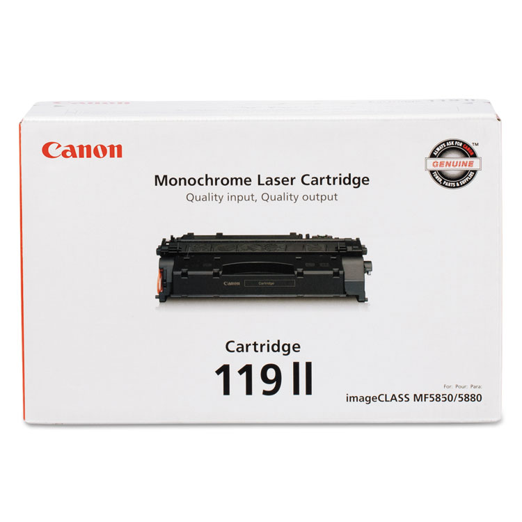 Canon 3480B001 (CRG-119 II) High-Yield Toner, 6,400 Page-Yield, Black (CNM3480B001)