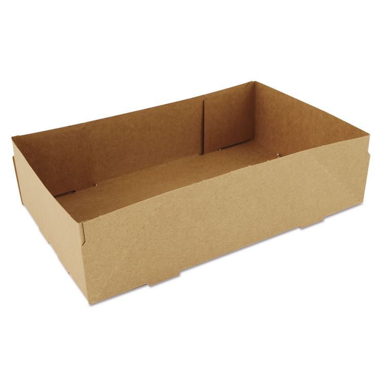 SCT 4-Corner Pop-Up Food and Drink Tray, 8.63 x 5.5 x 2.25, Brown, Paper, 500/Carton (SCH0122)