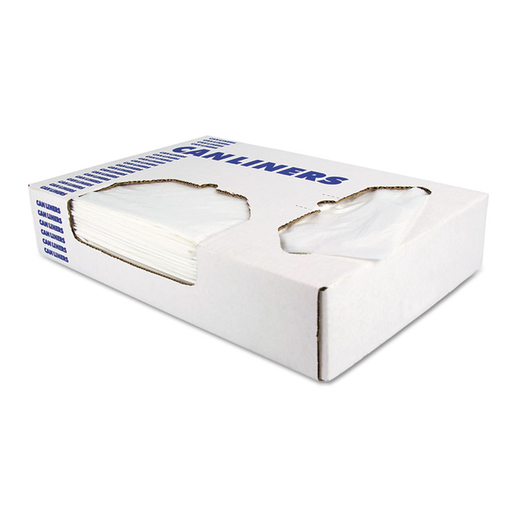 Heritage Linear Low-Density Can Liners, 16 gal, 0.35 mil, 24" x 32", Clear, 1,000/Carton (HERD4832RC)
