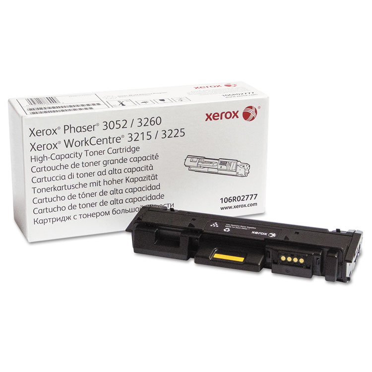 Xerox 106R02777 High-Yield Toner, 3,000 Page-Yield, Black (XER106R02777)