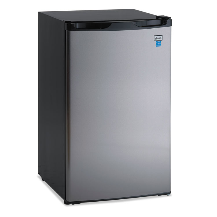 Avanti 4.4 CF Refrigerator, 19 1/2"W x 22"D x 33"H, Black/Stainless Steel (AVARM4436SS)