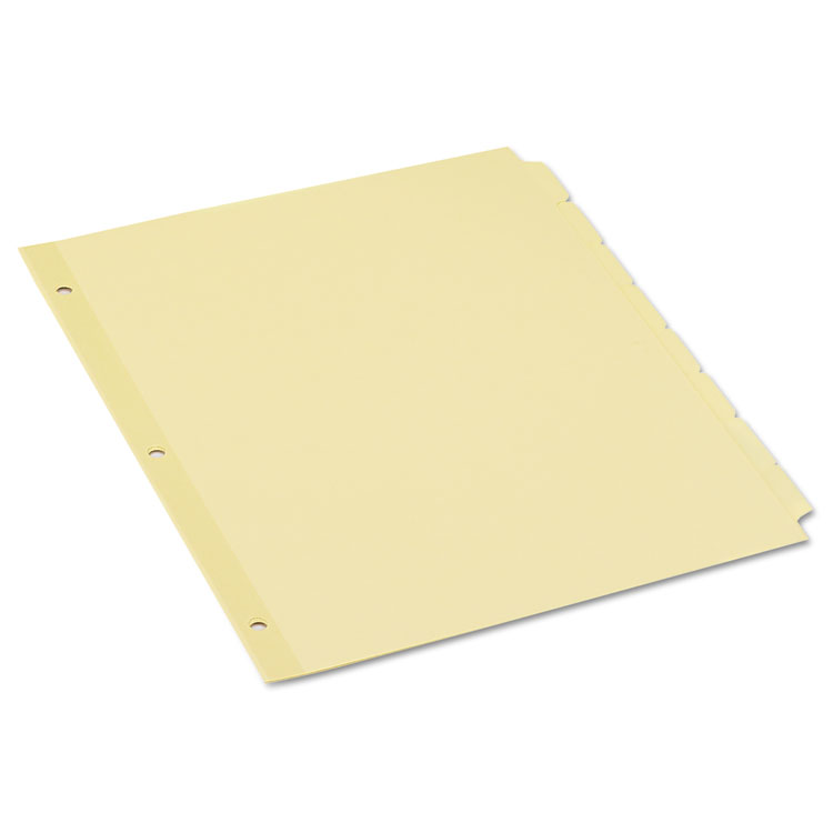 Universal Self-Tab Index Dividers, 8-Tab, 11 x 8.5, Buff, 24 Sets (UNV20846)