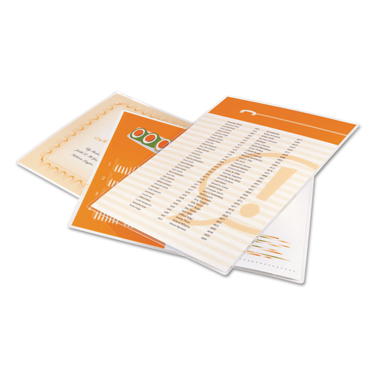 GBC UltraClear Thermal Laminating Pouches, 3 mil, 9" x 11.5", Gloss Clear, 100/Pack (GBC3745022)