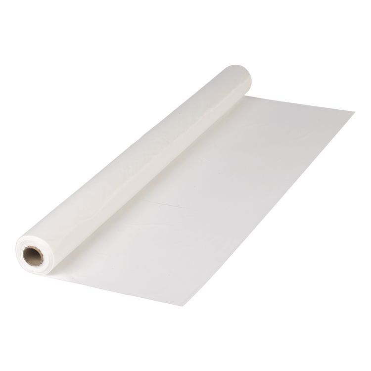 Hoffmaster Plastic Roll Tablecover, 40" x 300 ft, White (HFM114000)