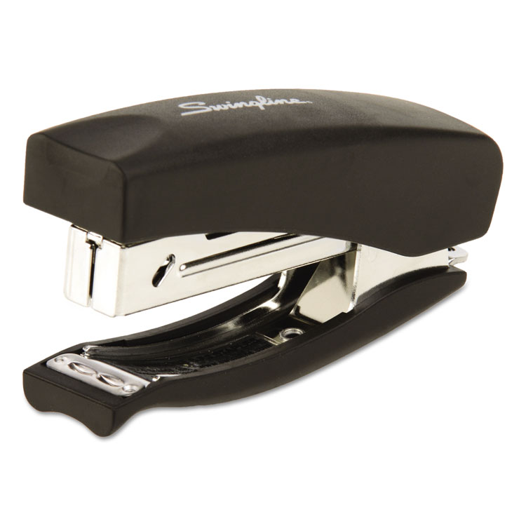 Swingline Soft Grip Half Strip Hand Stapler, 20-Sheet Capacity, Black (SWI09901)
