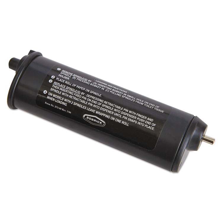 Bobrick Theft Resistant Spindle for ClassicSeries Toilet Tissue Dispensers, Black (BOB273103)