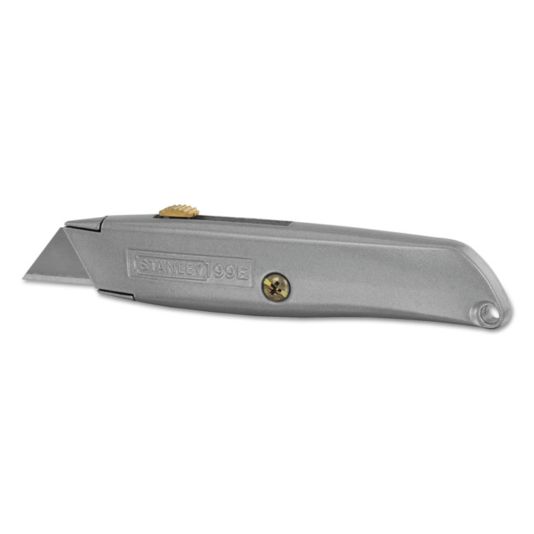 Stanley Classic 99 Utility Knife with Retractable Blade, 6" Die Cast Handle, Gray (BOS10099)