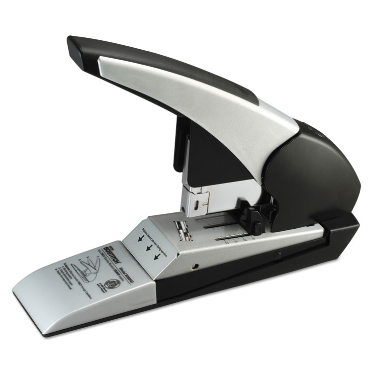 Bostitch Auto 180 Xtreme Duty Automatic Stapler, 180-Sheet Capacity, Silver/Black (BOSB380HDBLK)