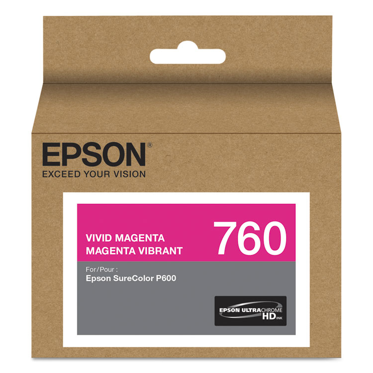 Epson T760320 (760) UltraChrome HD Ink, Vivid Magenta (EPST760320)