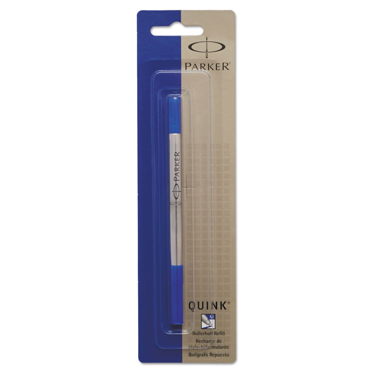 Parker Refill for Parker Roller Ball Pens, Medium Conical Tip, Blue Ink (PAR1950324)