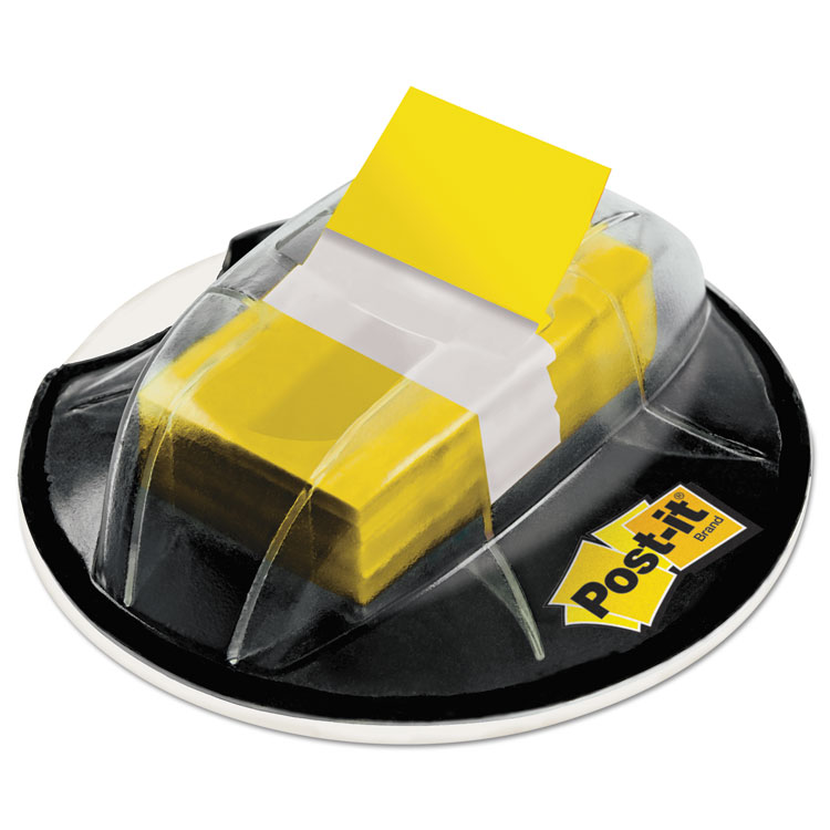 Post-it Flags Page Flags in Desk Grip Dispenser, 1 x 1.75, Yellow, 200/Dispenser (MMM680HVYW)