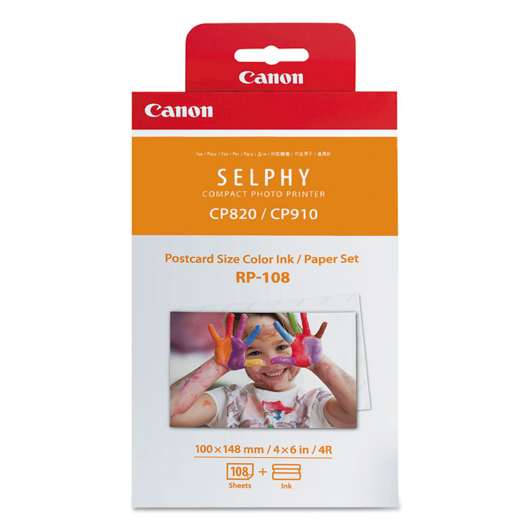 Canon 8568B001 (RP-108) Ink/Paper Combo, 50 Page-Yield, Tri-Color (CNM8568B001)