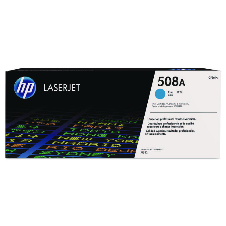 HP HP 508A, (CF361A) Cyan Original LaserJet Toner Cartridge (HEWCF361A)