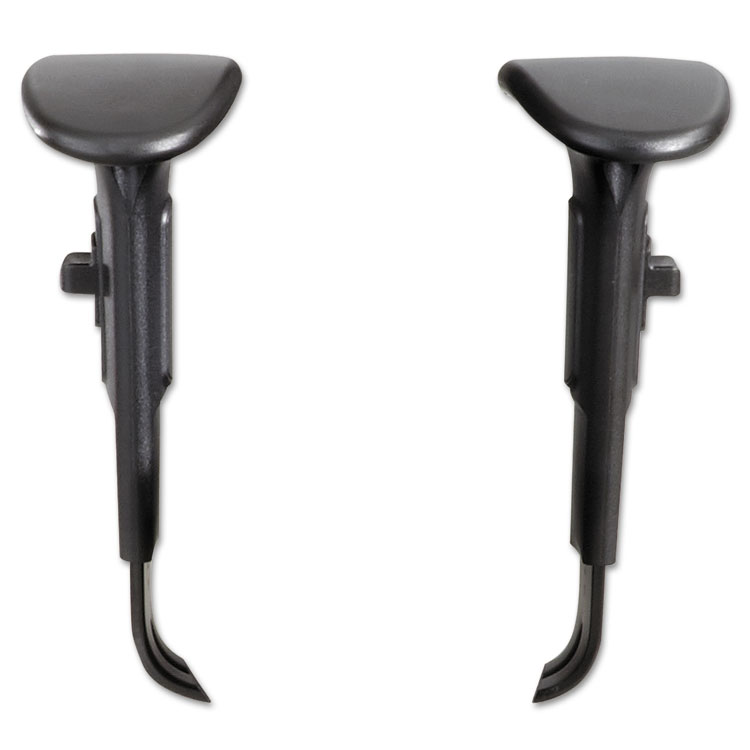 Safco Adjustable T-Pad Arms for Safco Alday and Vue Series Task Chairs and Stools, 3.5 x 10.5 x 14, Black, 2/Set (SAF3399BL)