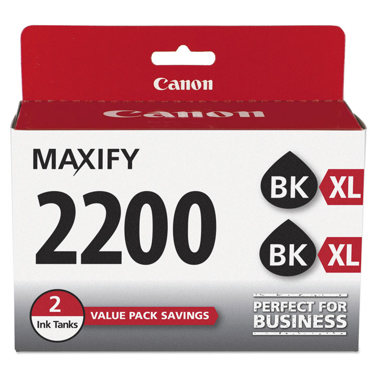 Canon 9255B006 (PGI-2200XL) High-Yield Ink, 1,000 Page-Yield, Black, 2/Pack (CNM9255B006)