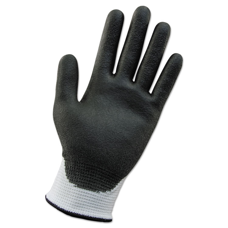 KleenGuard G60 ANSI Level 2 Cut-Resistant Gloves, EN388: 4343, 8.46" Long, Small, White/Black, 12 Pairs/Carton (KCC38689)