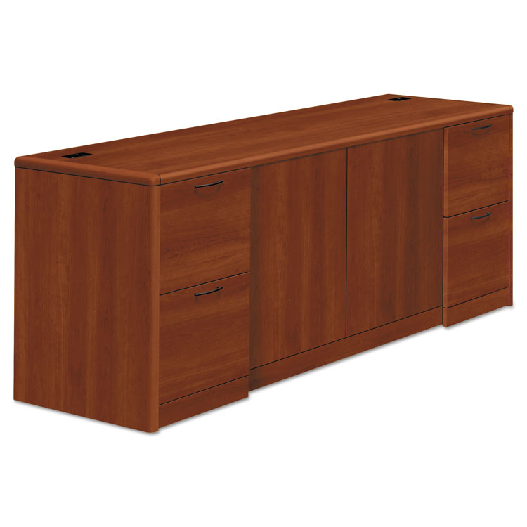 HON 10700 Series Credenza w/Doors, 72w x 24d x 29.5h, Cognac (HON10742CO)