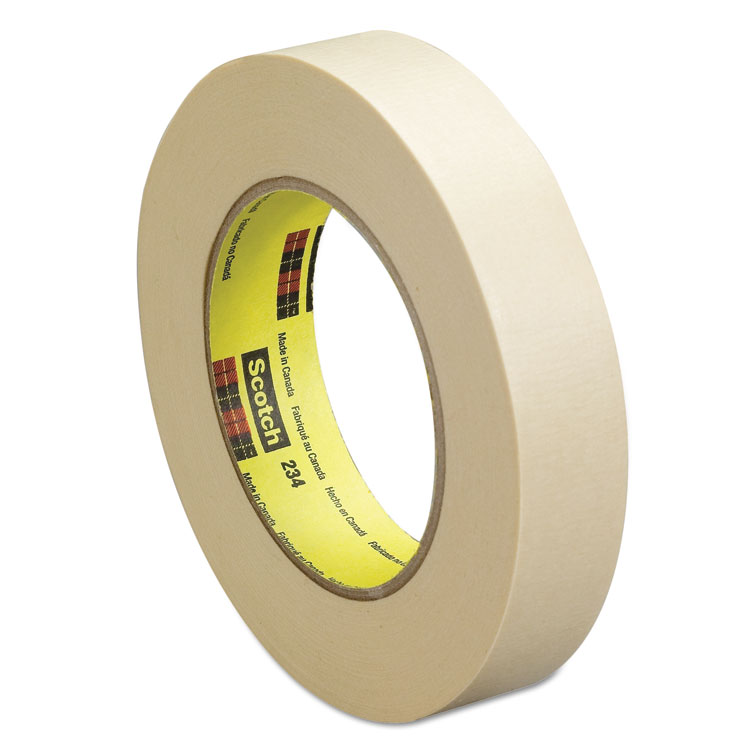 General General Purpose Masking Tape 234, 3" Core, 18 mm x 55 m, Tan (MMM23434)