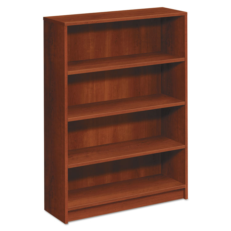 Square 1870 Series Bookcase, Four-Shelf, 36w x 11.5d x 48.75h, Cognac (HON1874CO)