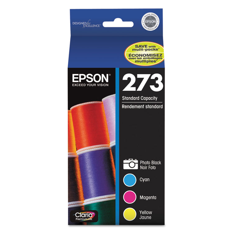 Epson T273520-S (273) Claria Ink, 300 Page-Yield, Tri-Color (EPST273520S)