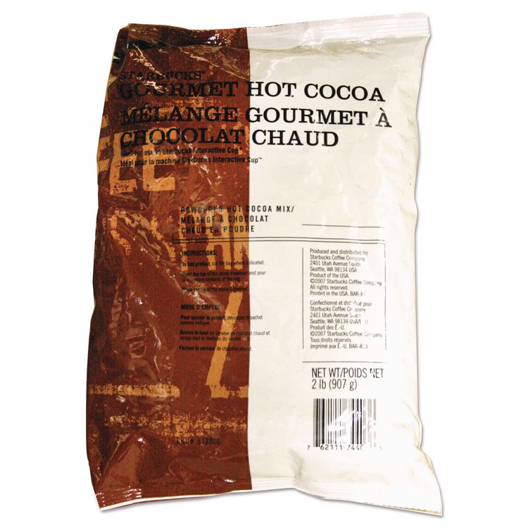 Starbucks Gourmet Hot Cocoa, 2 lb Bag, 6/Carton (SBK512808)