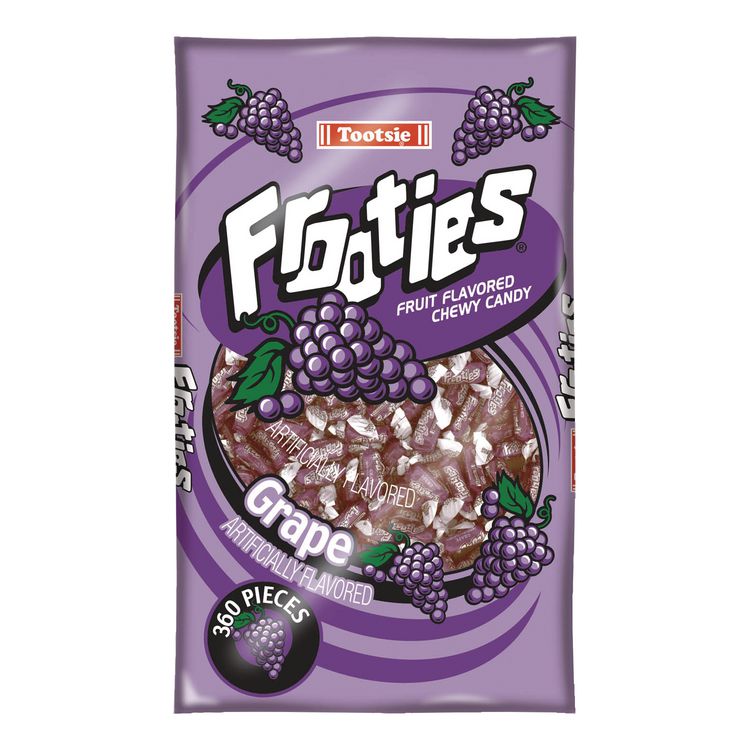 Tootsie Roll Frooties, Grape, 38.8 oz Bag, 360 Pieces/Bag (TOO7801)